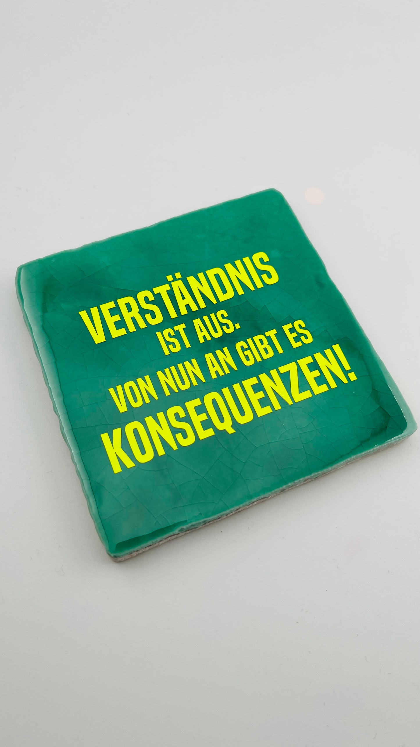 VERSTÄNDNIS IST AUS. VON NUN AN GIBT ES KONSEQUENZEN