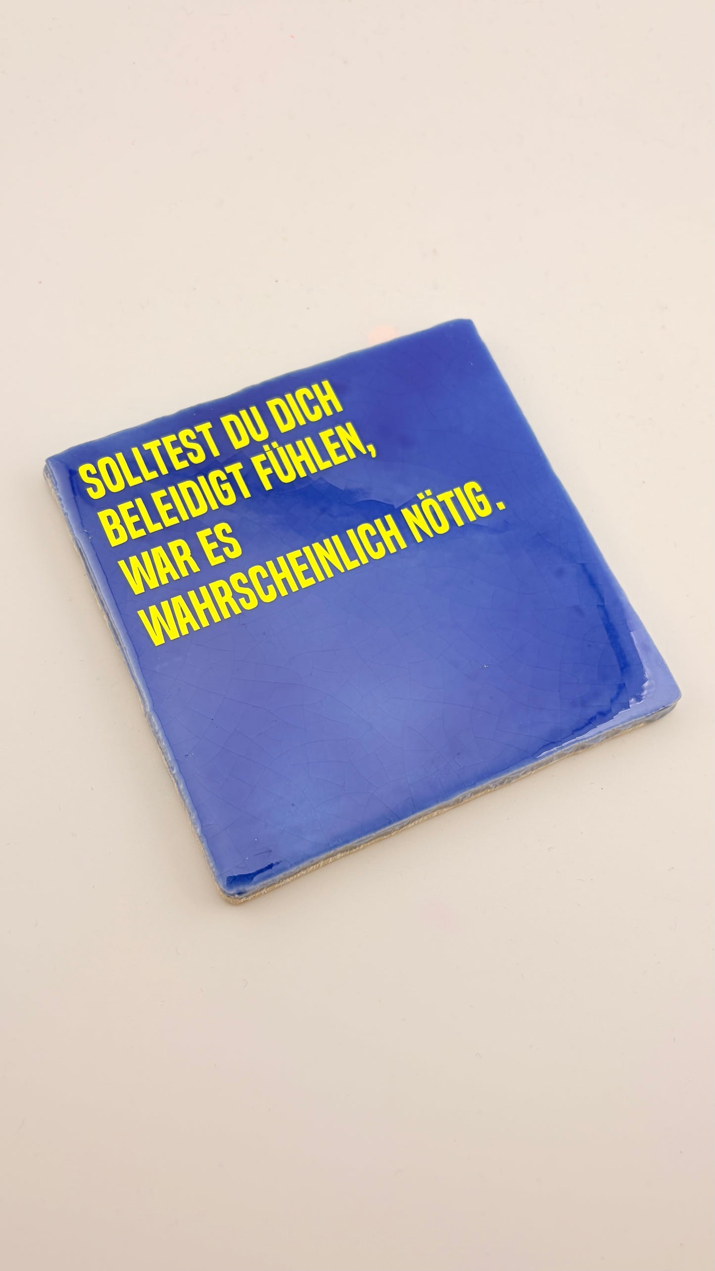 SOLLTEST DU DICH BELEIDIGT FÜHLEN, WAR ES WAHRSCHEINLICH NÖTIG.