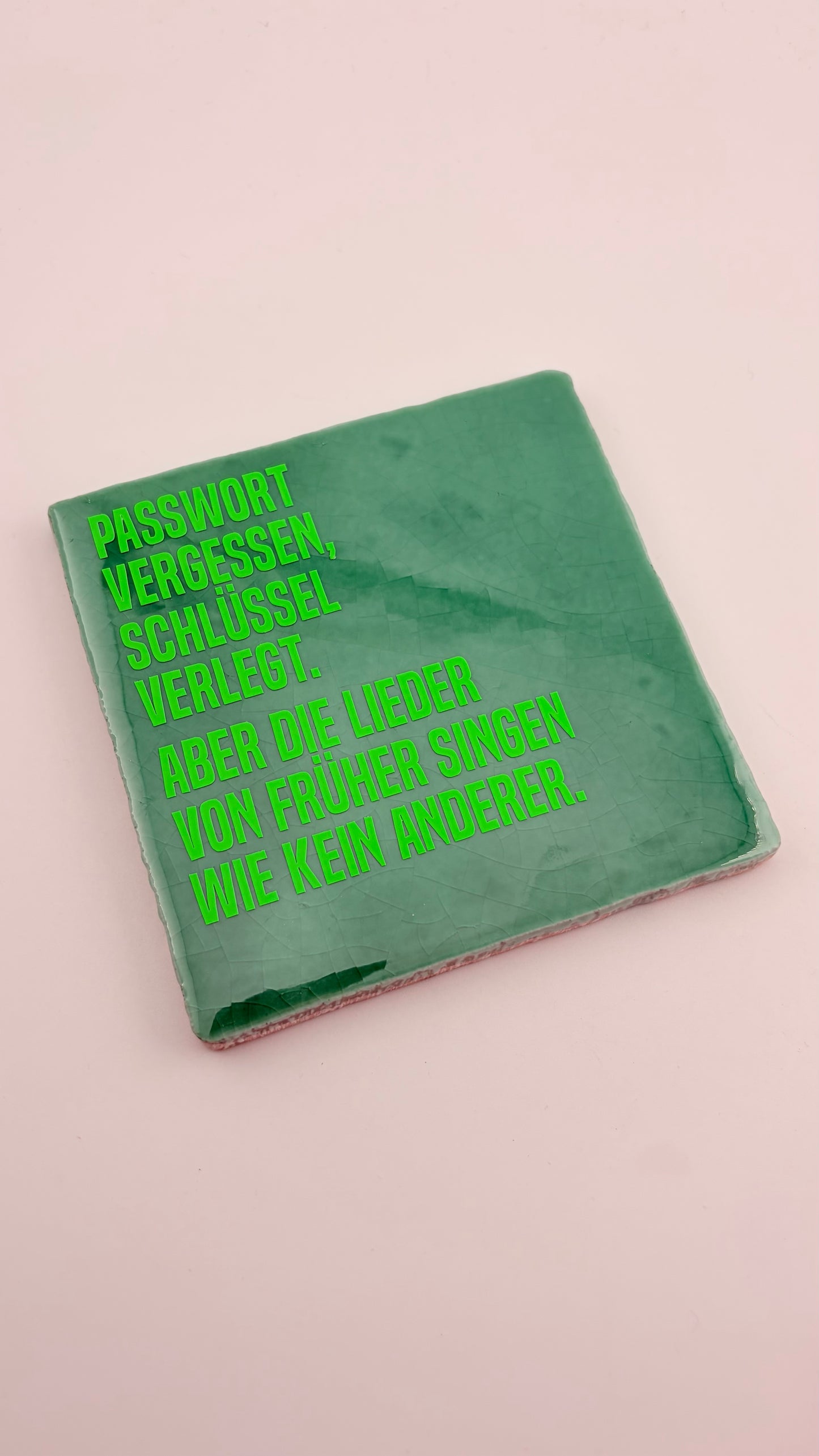 PASSWORT VERGESSEN, SCHLÜSSEL VERLEGT. ABER DIE LIEDER VON FRÜHER SINGEN WIE KEIN ANDERER.
