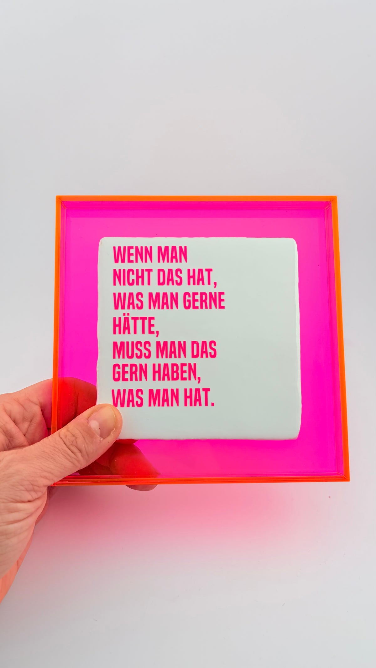 WENN MAN NICHT DAS HAT, WAS MAN GERN HÄTTE...