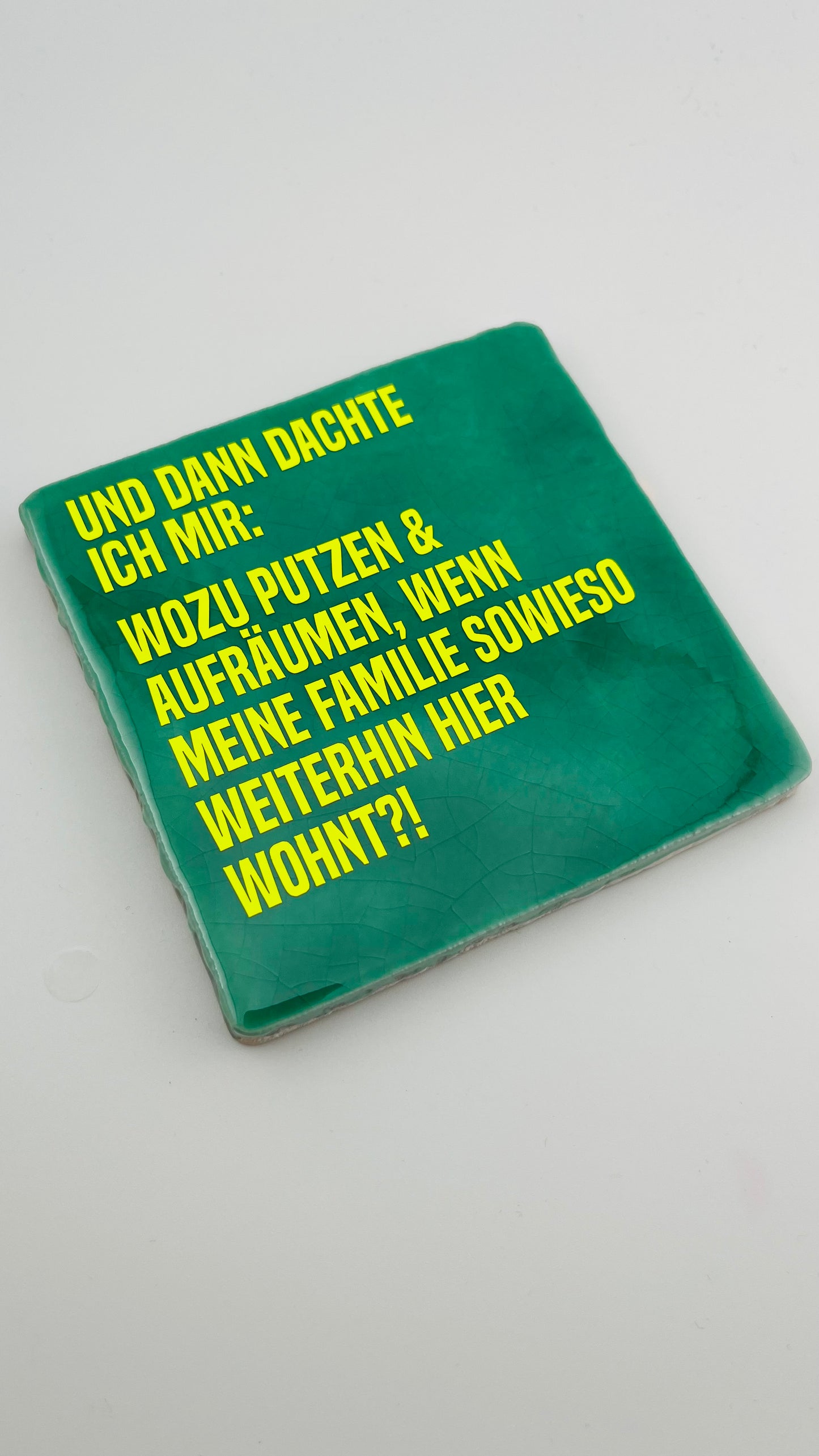 UND DANN DACHTE ICH MIR: WOZU AUFRÄUMEN...