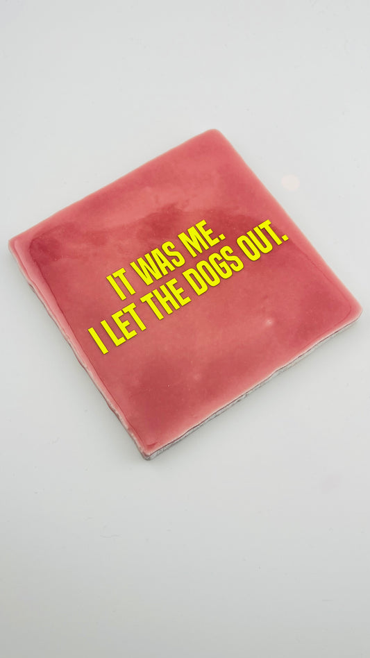 IT WAS ME. I LET THE DOGS OUT.