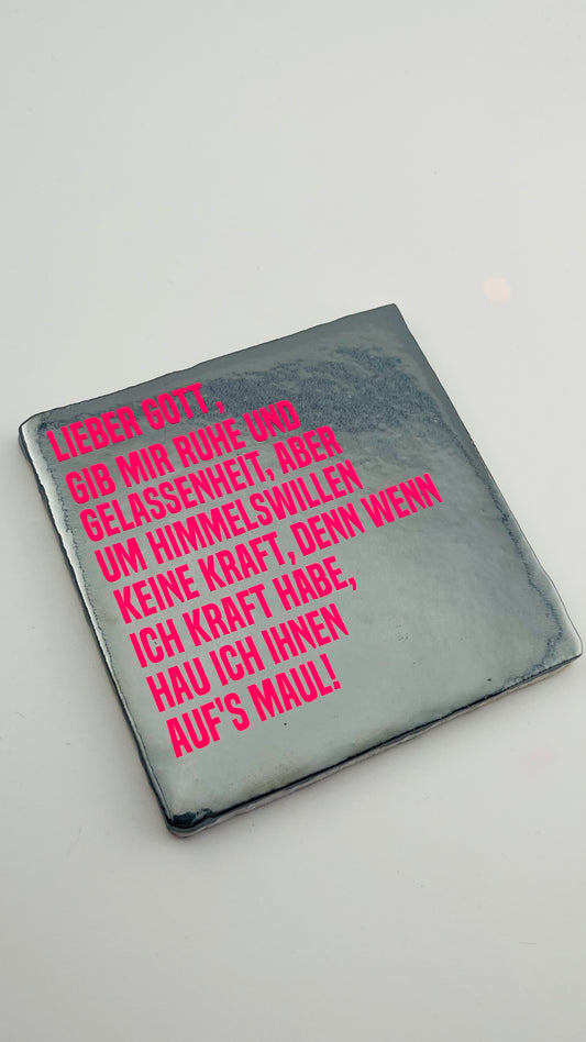 LIEBER GOTT, GIB MIR RUHE