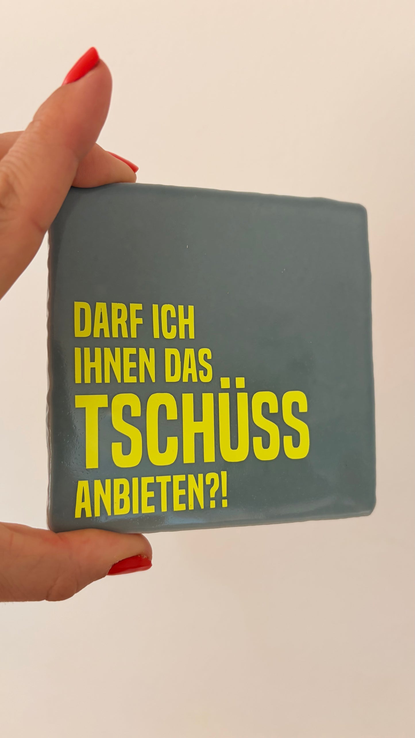DARF ICH IHNEN DAS TSCHÜSS ANBIETEN