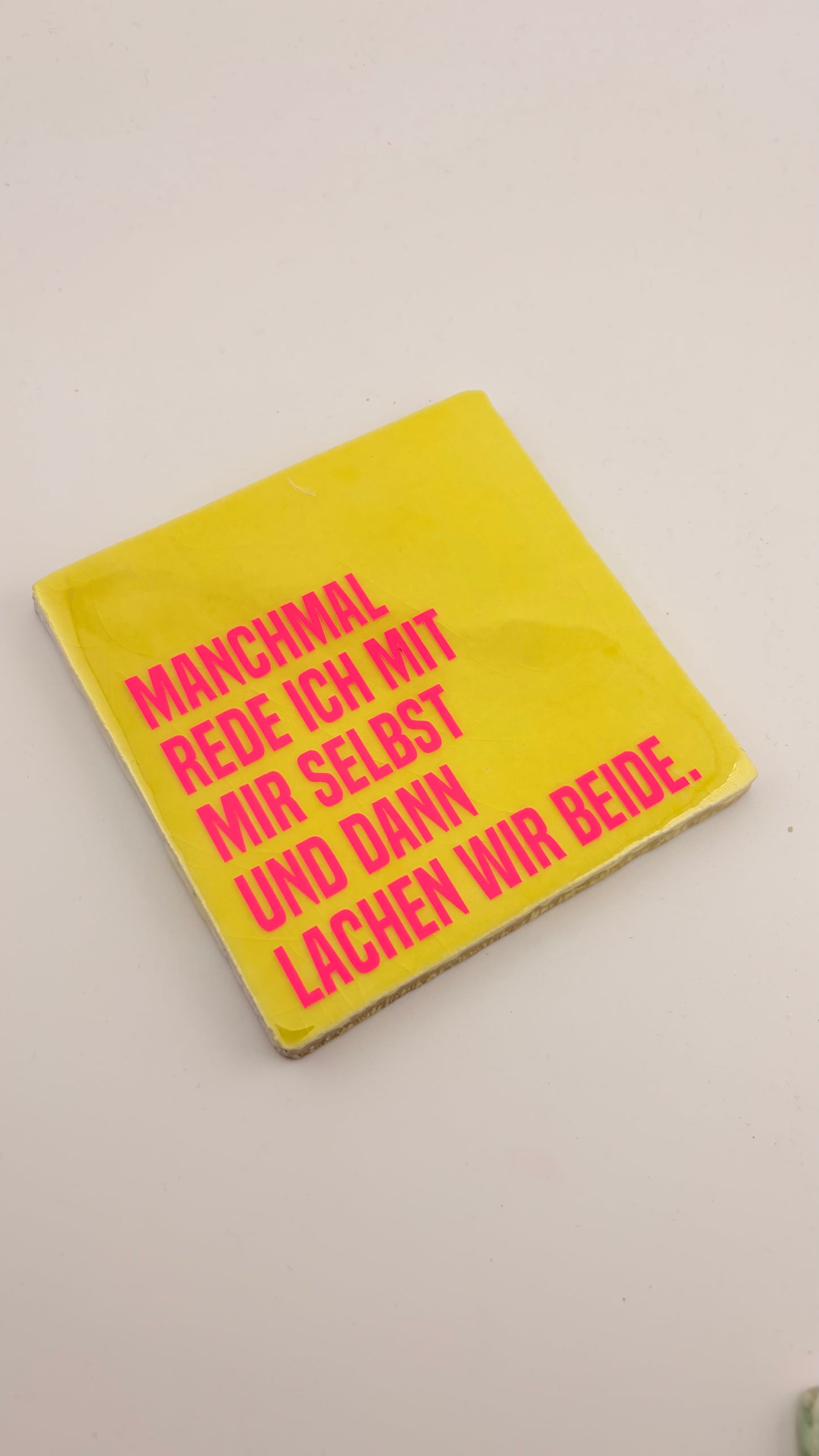 MANCHMAL REDE ICH MIT MIR SELBST UND DANN LACHEN WIR BEIDE