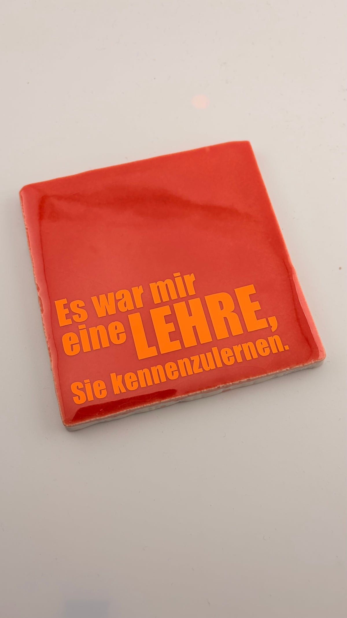 ES WAR MIR EINE LEHRE SIE KENNENZULERNEN