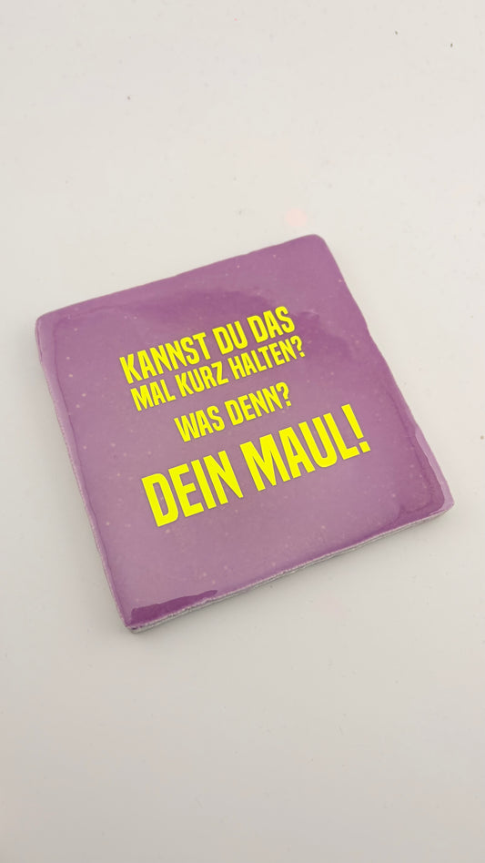 KANNST DU DAS MAL KURZ HALTEN? WAS DENN? DEIN MAUL!