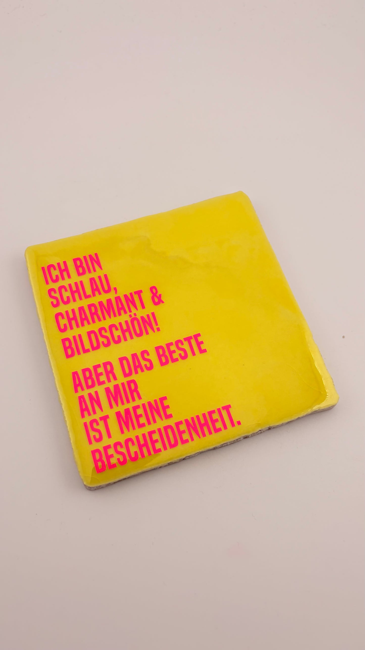 ICH BIN SCHLAU, CHARMANT UND BILDSCHÖN. ABER DAS BESTE AN MIR IST MEINE BESCHEIDENHEIT!