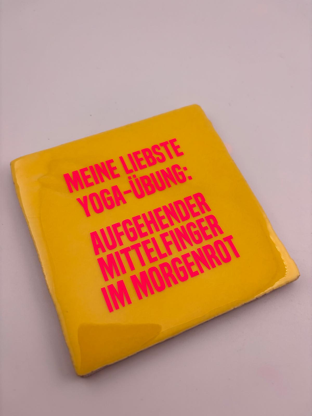 MEINE LIEBSTE YOGA-ÜBUNG: AUFGEHENDER MITTELFINGER IM MORGENROT
