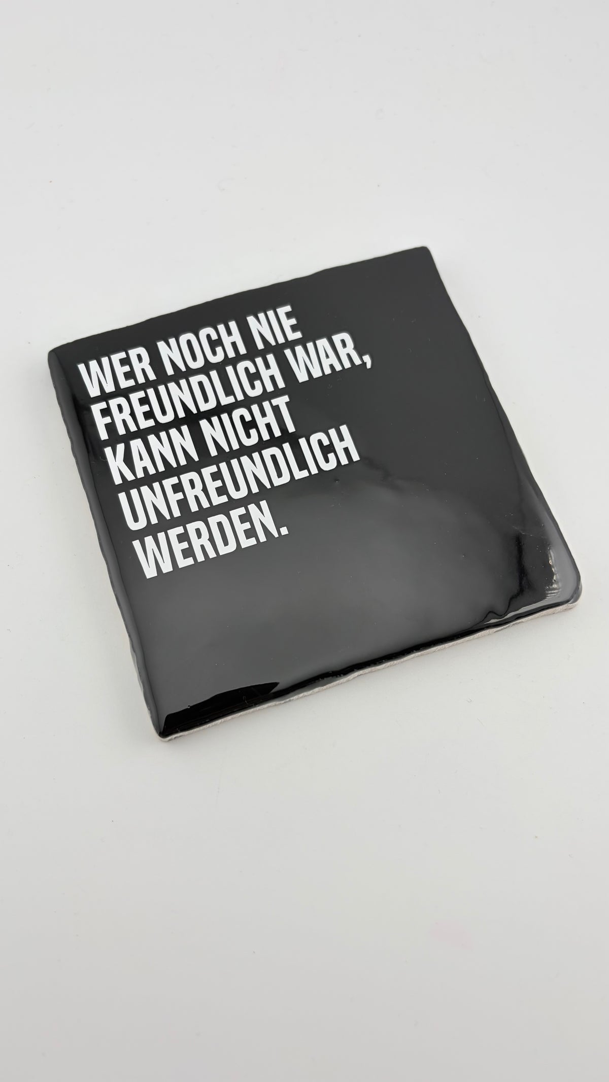 WER NOCH NIE FREUNDLICH WAR, KANN NICHT UNFREUNDLICH WERDEN