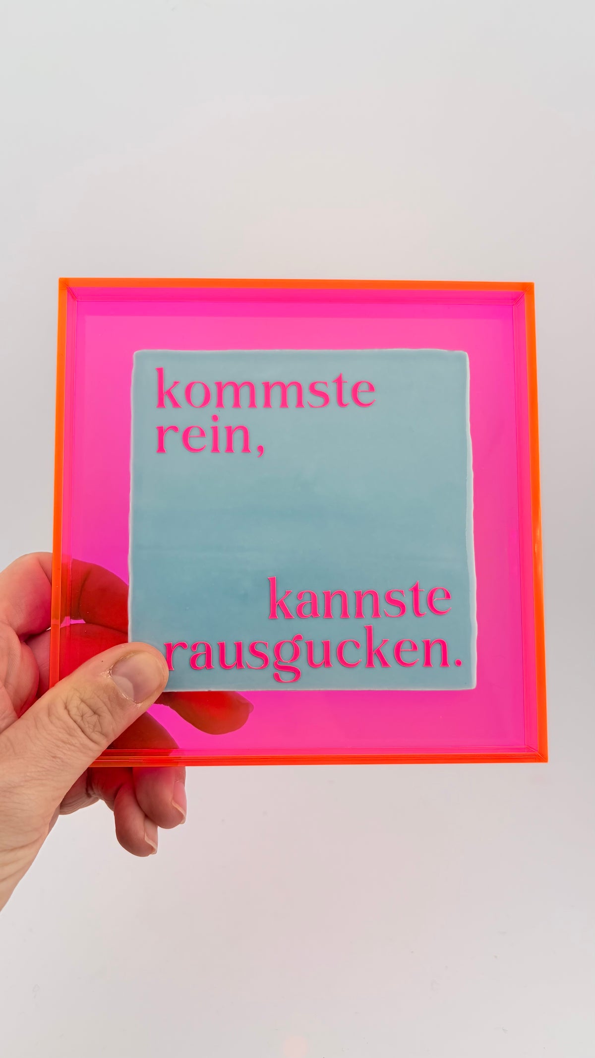 KOMMSTE REIN. KANNSTE RAUSGUCKEN.