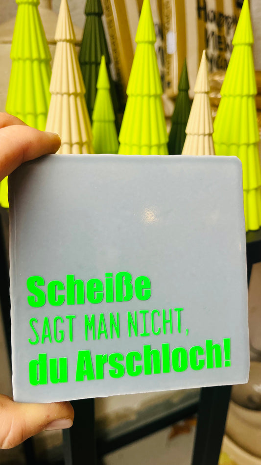 SCHEISSE SAGT MAN NICHT, DU ARSCHLOCH