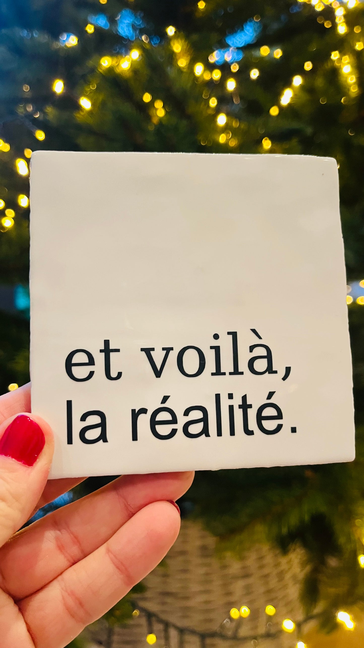 ET VOILA LA REALITÉ